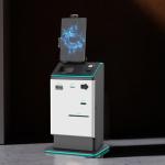 Hotel Check In Out Kiosk With 1.5 Inch Touch Display Passport Scanner Key Card Encoder for sale