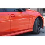 Removable Adhesive Gloss Fire Orange Car Wrap Scratch Resistant Air Release Vinyl Wrap for sale