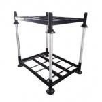 China Heavy Duty Steel Wire Mesh Nestainer Storage Racks 1000kg Loading Capacity 4 Level Stackable manufacturer
