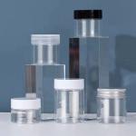 China 500ml Recycled Clear Plastic Cosmetic Jar For Body Scrub manufacturer