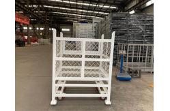 China 50kg Steel Stillage Pallet Cage With Padlock Locking System supplier
