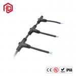 220V Power Terminal Line Led Light With T-Type Waterproof Connector String Cable Connector for sale