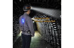 China 20000 Lux Led Mining Cap Lamp Safety Blue Flashing Rear Light Kl5lm supplier