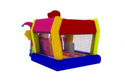 China ODM Inflatable Bouncy House With Slide Clown Inflatable Combo supplier