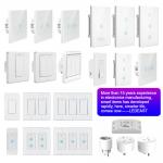 50-60Hz ZigBee Smart Switch EU 3 Gang Touch Switch Alexa
