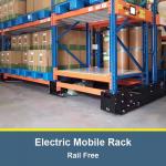 China Electric Mobile Rack System Rail Free  Mobile Rack For Warehouse Storage,movable pallet rack for sale