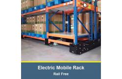 China Electric Mobile Pallet Rack Rail Free Racking Warehouse Storage Rack Electric Mobile Racking supplier