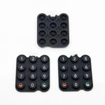 Customized Silicone Calculator Buttons, Various Control Panel Rubber Buttons, Conductive for sale