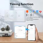 Light Smart Zigbee Switch App Control 3 Gang Neutral Wire 3 Gang Smart Light Switch for sale