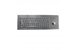 China 74 Keys Rugged Backlit Usb Keyboard With Optical Trackball Top Panel Mount Solution supplier