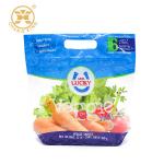 BOPP Plastic pin hole air release Stand Up Pouch With Zipper Vegetable Fruit Bags for sale