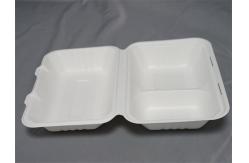 China 9X6 Compostable Biodegradable Bagasse Food Box 3 Compartment supplier