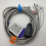 Zoll EKG Reusable EKG Cables 5mm Dia Adapter Cable With 10 Leadwires AHA Snap for sale