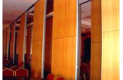 China Restaurant Movable Sound Proof Walls Leather Surface Aluminium Profile Hanging System supplier