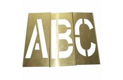 China Adjustable Brass Interlocking Stencils Letter And Number Sets For Printing supplier
