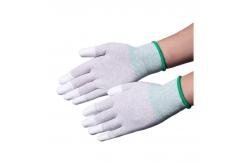 China Dust Proof Knit Coated Cleanroom Nylon Gloves Polyester Work Hand Gloves supplier