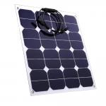 Flexible 18v 50w Solar Panel Curved Soft Thin Film Solar Panel C60 Cell for sale