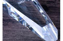 China Glass Crystal Trophy Cup Awards Cup Customized Size With Sandblasting Logo supplier
