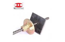 China Adjustable 10/16/20mm Steel Formwork Tie Rod With Wing Nut supplier