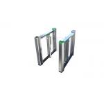 RGB Indicator Airport Access RS485 SS304 Flap Barrier Gate with clear wing for sale