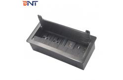 China Boente new style intelligent power socket flip up brush multimedia tabletop socket supplier