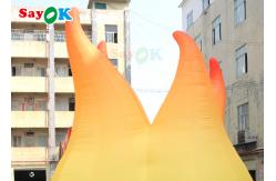 China Event Decoration 5m Inflatable Flame Model With LED Light supplier