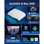 TBox UHD HDMI Wired to Wireless Adapter Carplay Ai Box 128Gb SDM660 Youtube Netflix Car Multimedia Box for sale