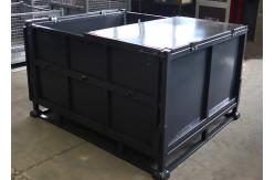 China Detachable Steel Stillage Cage Bulk Pallet Containers With Lid supplier