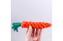 China Carrot Shape Durable Dog Toys , Interactive Puppy Chew Toys 23 * 2 . 5CM supplier
