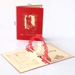 China Scroll 3d Thank You Cards For Wedding Invitations factory