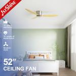 1stshine Wood Plastic Blades Ceiling Fan with Remote Control and Customized Switch Type for sale