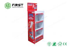 China Custom Logo Printed Recyclable Cardboard POP Paper Floor Display For Promotion supplier