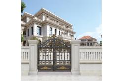 China Courtyard Sliding Glass Aluminium Fence Gate Doors Automatic Opening supplier