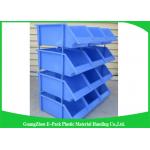 Industrial Plastic Storage Boxes , Stackable Recycled Commercial Storage Bins for sale