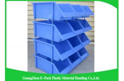 China Industrial Plastic Storage Boxes , Stackable Recycled Commercial Storage Bins supplier