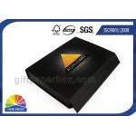 Matte Black Hinged Lid Gift Box Paper Packaging Box Customized Glossy