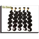 Body Wave Virgin Remy Hair Unprocessed Human Hair Extensions Color Black Soft Ends No Knots for sale
