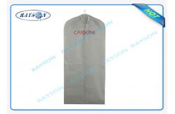 China Customized Mens Non Woven Fabric Bags With Good Zipper And PVC Window supplier