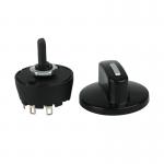 8 Position Single Pole Changeover Rotary Selector Switch 8A 250VAC With Knob for sale