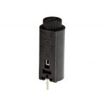 Cylindrical Vertical 5x20mm PCB Fuse Holder Block 10A 250VAC With Terminal Pitch 10mm