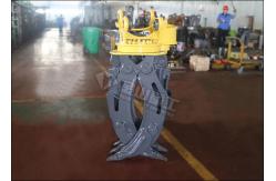 China ZX60 Mini Excavator Rotating Grapple Hydraulic Timber Grappling Attachment supplier
