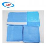 SMS Laparotomy Surgical Drape Kit Blue Non Woven for sale