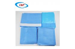 China SMS Laparotomy Surgical Drape Kit Blue Non Woven supplier