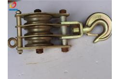China Hoisting block  Cable Pulling Pulley 3T 30KN / Single Wheel Wire Rope Pulley supplier