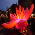 Festival Advertising Inflatables Flower Wedding Decoration With LED Changing Light for sale
