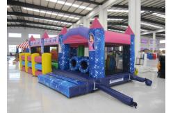 China Commercial Cartoon Inflatable Obstacle Courses Digital Printing 10 X 4m Enviroment - Friendly supplier
