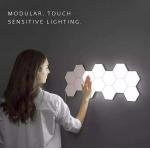 Touch Sensitive LED Quantum Wall Lamp Plastic Hexagonal For Gift DIY Lovers for sale