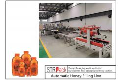 China PLC Control Honey Jar Filling Line Automatic Liquid Filling Line GMP Standard supplier
