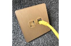 China Computer Broadband Network Information Terminal RJ45 Socket / Telephone Wall Socket supplier