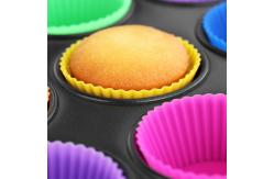 China Non Stick Cake Molds Silicone Cupcake Liners Reusable supplier